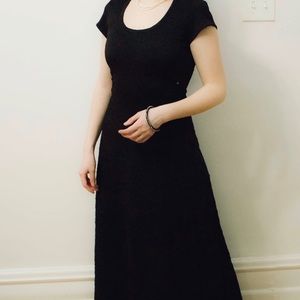 Party textured maxi dress